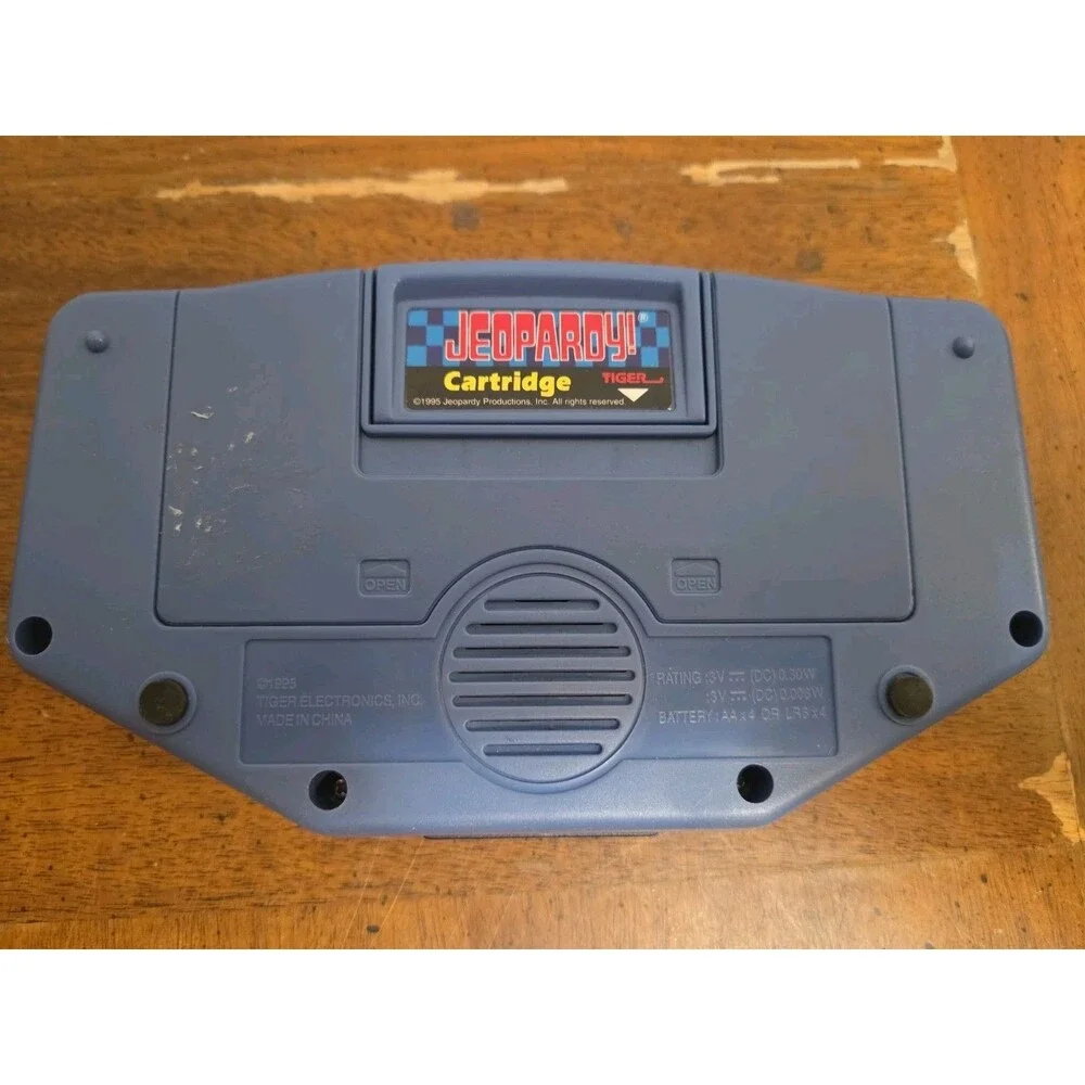 Jeopardy Handheld Electronic LCD Game Tiger Electronics 1997 Tested Works Vintag